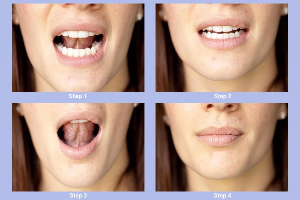 Patient instructions for JAMSS protocol jaw exercises